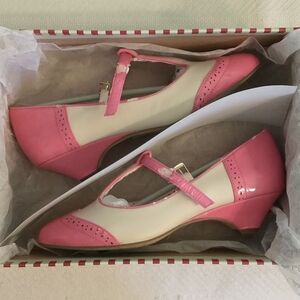 B.A.I.T. Footwear Ione "Pretty Pink" Vegan Patent Leather Narrow Low Heel